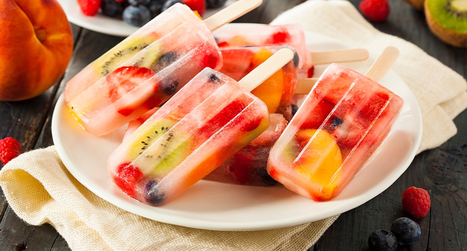paletas heladas de frutas